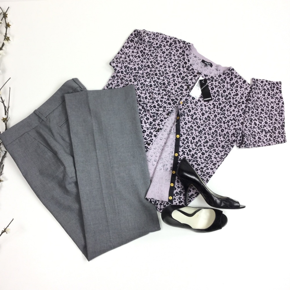 Eddie Bauer Mercer Fit Gray Wool Blend Lined Pants